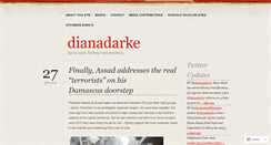 Desktop Screenshot of dianadarke.com
